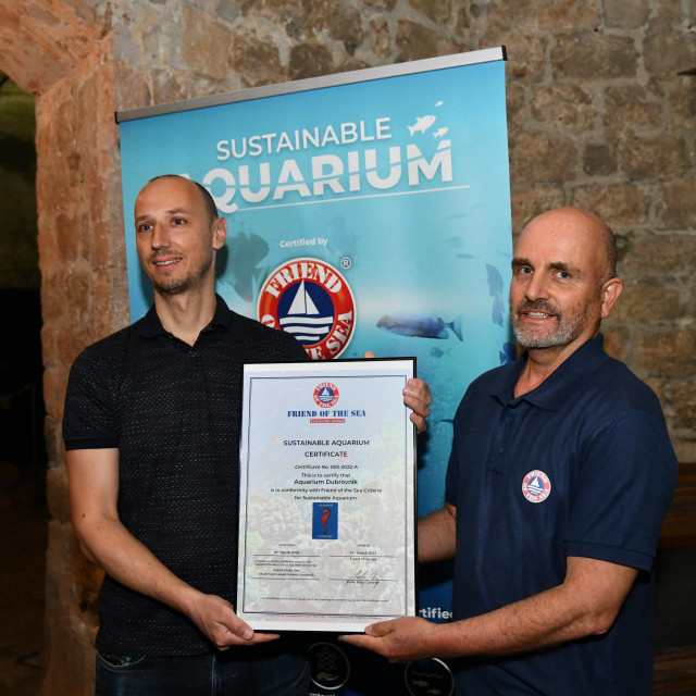 &lt;p&gt;Dubrovački Akvarij je dobitinik priznanja ”Certifikat Friend of the Sea”&lt;/p&gt;