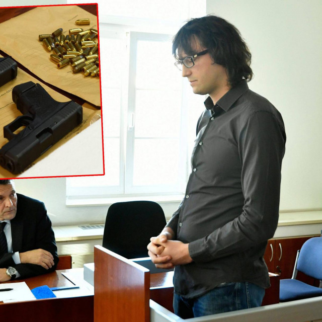 &lt;p&gt;Josip Kerum tijekom jednog od suđenja; Dva pištolja zaplijenjena u policijskoj akciji zbog nelegalnog posjeda&lt;/p&gt;