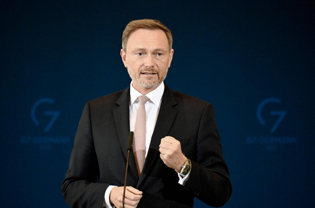 &lt;p&gt;German Finance Minister Christian Lindner gestures as he addresses a press conference on a special fund for military spending in Berlin on May 30, 2022. (Photo by Tobias SCHWARZ/AFP)&lt;/p&gt;
