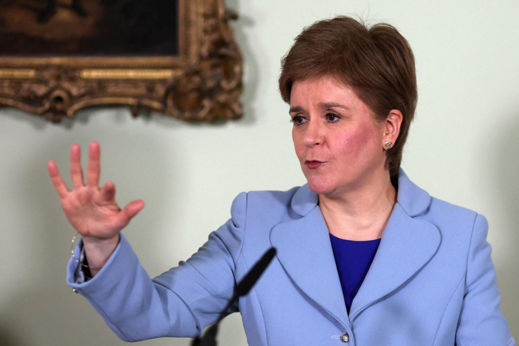 &lt;p&gt;Scotland&amp;#39;s First Minister Nicola Sturgeon speaks at a news conference on a proposed second referendum on Scottish independence at Bute House in Edinburgh, Scotland, on June 14, 2022. (Photo by RUSSELL CHEYNE/POOL/AFP)&lt;/p&gt;