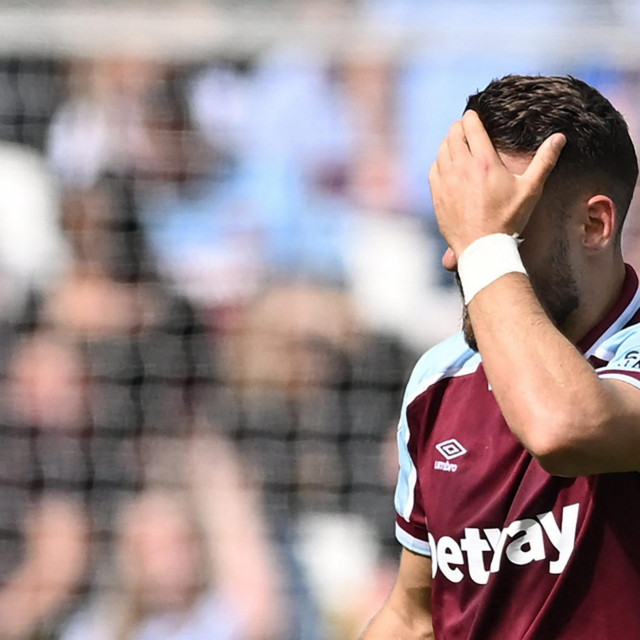 &lt;p&gt;West Ham United&amp;#39;s Coatian midfielder Nikola Vlasic reacts after tackling Burnley&amp;#39;s English midfielder Ashley Westwood during the English Premier League football match between West Ham United and Burnley at the London Stadium, in London on April 17, 2022. (Photo by JUSTIN TALLIS/AFP)/RESTRICTED TO EDITORIAL USE. No use with unauthorized audio, video, data, fixture lists, club/league logos or &amp;#39;live&amp;#39; services. Online in-match use limited to 120 images. An additional 40 images may be used in extra time. No video emulation. Social media in-match use limited to 120 images. An additional 40 images may be used in extra time. No use in betting publications, games or single club/league/player publications./&lt;/p&gt;