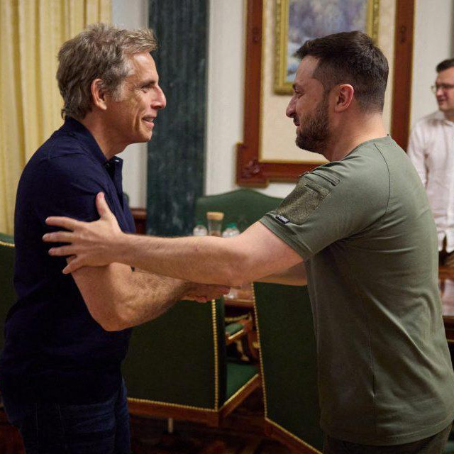 &lt;p&gt;Ukrajinski predsjednik Volodimir Zelenski i glumac Ben Stiller&lt;/p&gt;