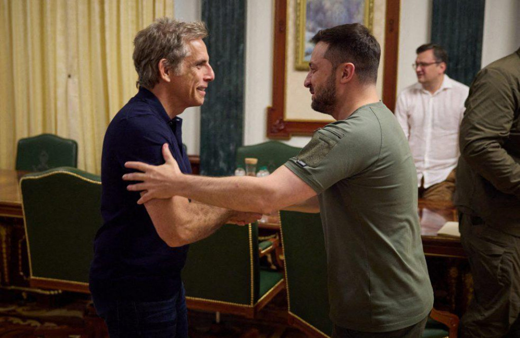 &lt;p&gt;Ukrajinski predsjednik Volodimir Zelenski i glumac Ben Stiller&lt;/p&gt;