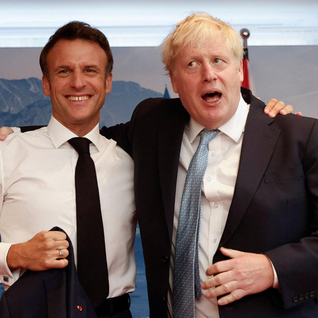 &lt;p&gt;Emmanuel Macron i Boris Johnson danas na sastanku G7 u dobrome raspoloženju&lt;/p&gt;