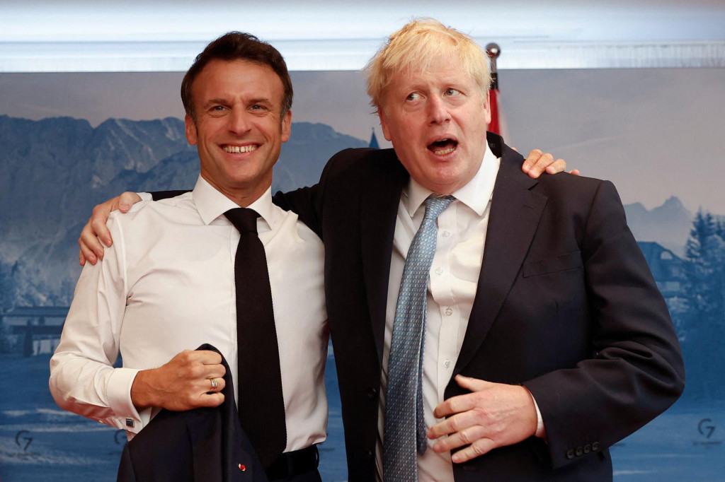 &lt;p&gt;Emmanuel Macron i Boris Johnson danas na sastanku G7 u dobrome raspoloženju&lt;/p&gt;