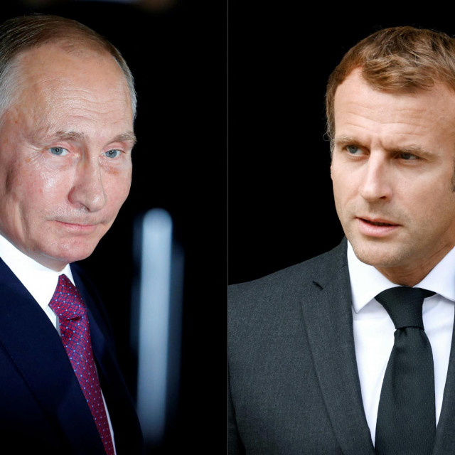 &lt;p&gt;(COMBO) This combination of pictures created on June 24, 2022 shows Russian President Vladimir Putin (L) arriving on October 19, 2016 at the chancellery in Berlin, and French President Emmanuel Macron (R) attending a national ceremony in Paris on September 29, 2021. (Photo by Odd ANDERSEN and STEPHANE MAHE/various sources/AFP)&lt;/p&gt;