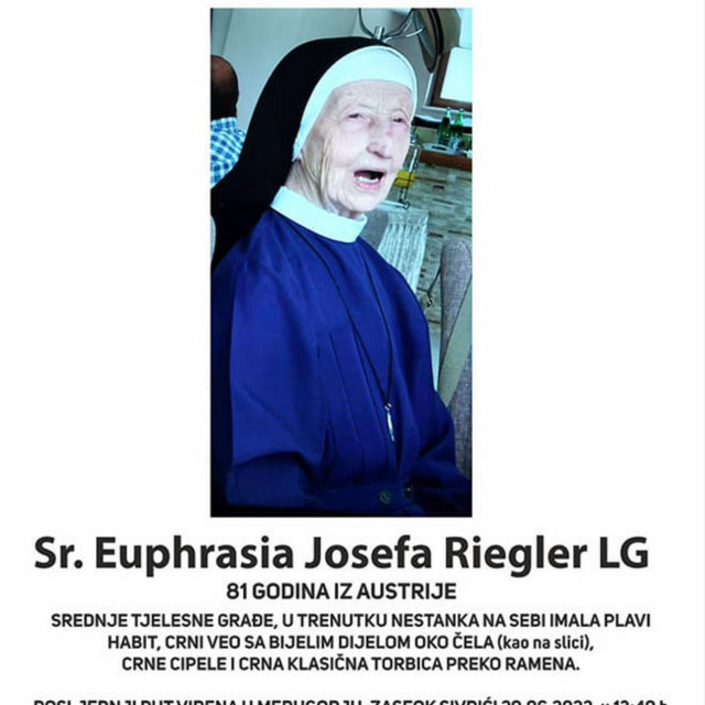 &lt;p&gt;Sestra Euphrasia Josefa Riegler&lt;/p&gt;