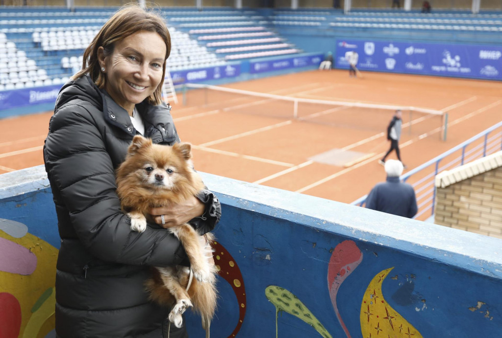 &lt;p&gt;Zagreb, 270422.&lt;br /&gt;
TC Maksimir.&lt;br /&gt;
Teniski turnir Zagreb Ladies Open. Tara Wurth (CRO) - Antonia Ruzic (CRO)&lt;br /&gt;
Na fotografiji: Iva Majoli.&lt;br /&gt;