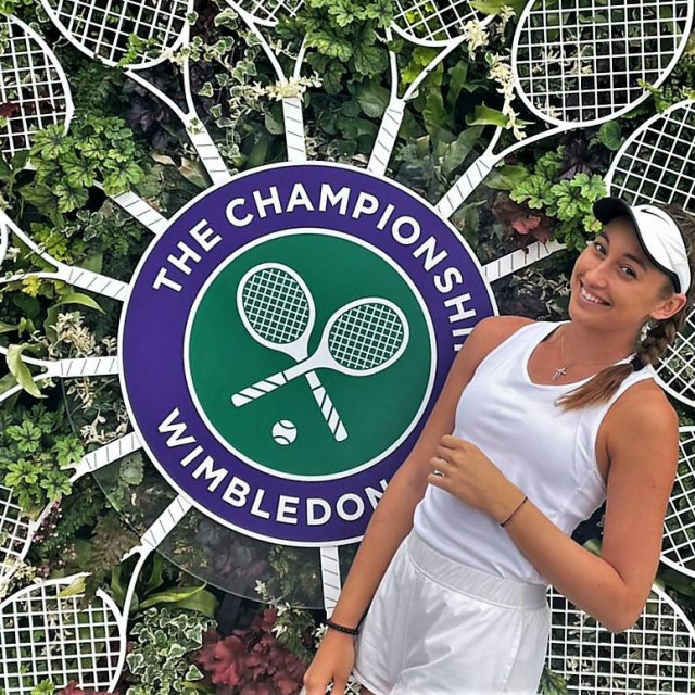 &lt;p&gt;Lucija Ćirić Bagarić u Wimbledonu&lt;/p&gt;