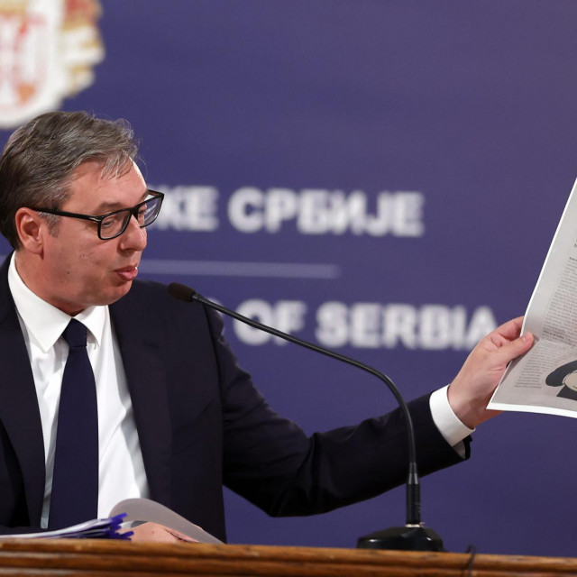 &lt;p&gt;Vučić se ne želi i ne smije miriti s Hrvatskom, ma kako slaba Srbija trenutačno bila. Ne želi se miriti zbog sebe, jer svaka je geopolitička turbulencija prigoda za velikosrpski projekt, suvremeno – srpski svet. A ne smije se miriti zbog Putina&lt;/p&gt;

&lt;p&gt;CROPIX&lt;/p&gt;