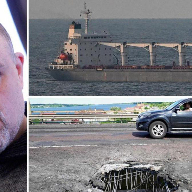 &lt;p&gt;Igor Tabak, brod ”Razoni” koji je isplovio s ukrajinskim kukuruzom i oštećeni most preko Dnjepra u Hersonskoj oblasti&lt;/p&gt;