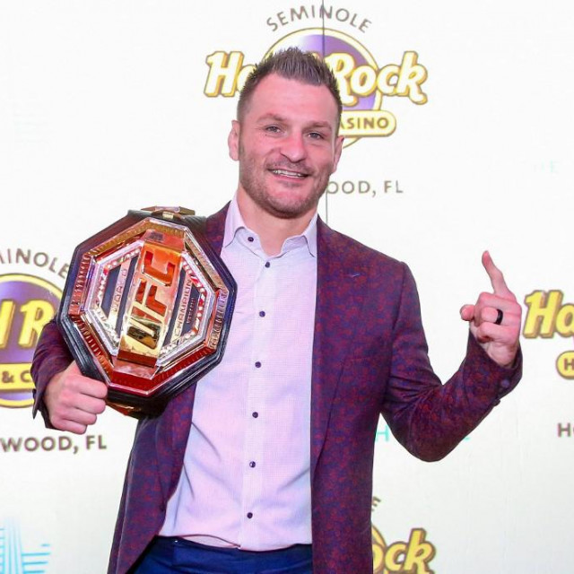 &lt;p&gt;UFC Heavyweight Champion Stipe Miocic attends the Grand Opening of the Guitar Hotel expansion at Seminole Hard Rock Hotel &amp; Casino Hollywood, in Hollywood, Florida, October 24, 2019. (Photo by Zak BENNETT/AFP)&lt;/p&gt;