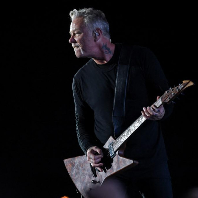 &lt;p&gt;Gitarist James Hetfield na koncertu u Francuskoj u lipnju ove godine&lt;/p&gt;