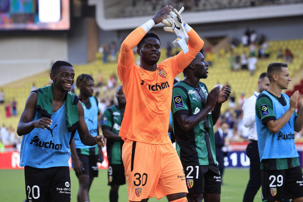 &lt;p&gt;Lens&amp;#39; Franco-Congolese goalkeeper Brice Samba (C) reacts at the end of the French L1 football match between AS Monaco and RC Lens at the Louis II Stadium (Stade Louis II) in the Principality of Monaco on August 20, 2022. (Photo by Valery HACHE/AFP)&lt;/p&gt;