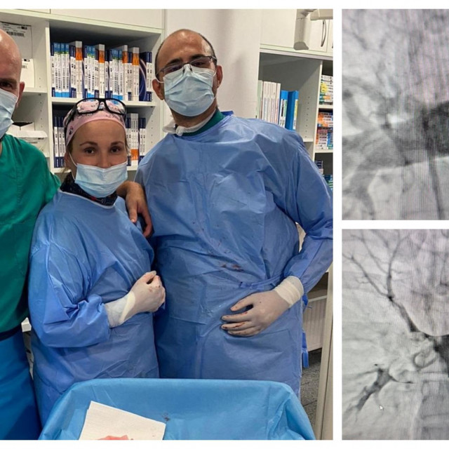&lt;p&gt;Dr. Velimir Pivac, medicinska sestra Tea Galić i dr. Nikola Crnčević nakon obavljenog zahvata&lt;/p&gt;
