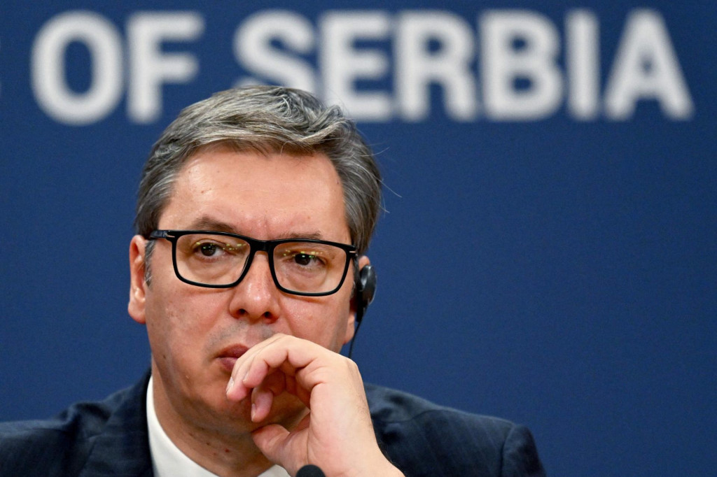 &lt;p&gt;Serbia‘s President Aleksandar Vucic atends a joint press conference with his Turkish counterpart in Belgrade on September 7, 2022. (Photo by Andrej ISAKOVIC/AFP)&lt;/p&gt;