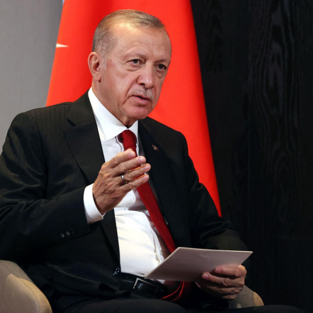 &lt;p&gt;Turkish President Recep Tayyip Erdogan attends a meeting with Russian President on the sidelines of the Shanghai Cooperation Organisation (SCO) leaders‘ summit in Samarkand on September 16, 2022. (Photo by Alexandr Demyanchuk/SPUTNIK/AFP)&lt;/p&gt;