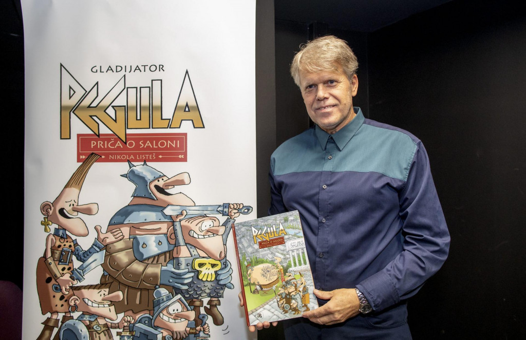 &lt;p&gt;Autor Nikola Listeš i primjerak stripa o ‘dalmatinskom Asterixu’&lt;/p&gt;