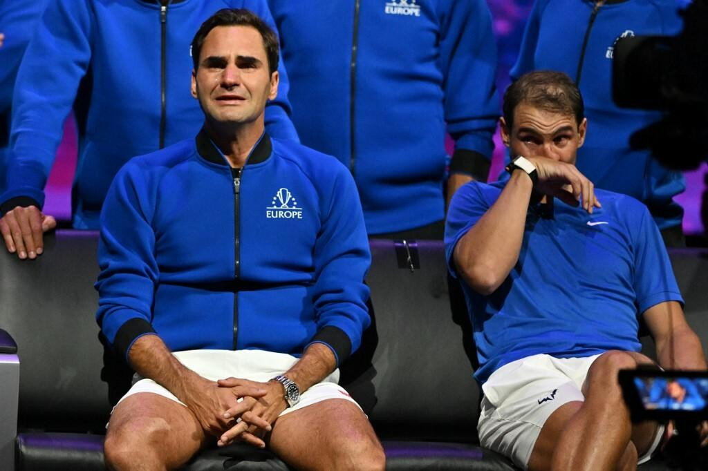 &lt;p&gt;Uplakani teniski velikani Federer i Nadal&lt;/p&gt;