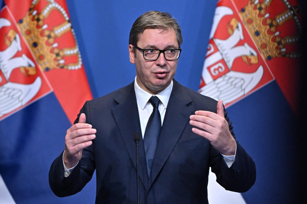 &lt;p&gt;Serbian President Aleksandar Vucic attends a press conference with the Hungarian Prime Minister and the Austrian Chancellor in Budapest on October 03, 2022 after their meeting on the margins of an immigration summit. (Photo by ATTILA KISBENEDEK/AFP)&lt;/p&gt;