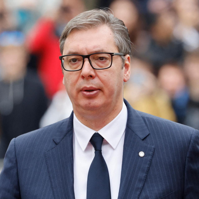 &lt;p&gt;Serbian President Aleksandar Vucic arrives at the Prague castle where the European Summit will take place in Prague, Czech Republic, on October 6, 2022. - Leaders from over 40 countries are set to meet in Prague on October 6, 2022, to launch the ”European Political Community”. (Photo by Ludovic MARIN/AFP)&lt;/p&gt;