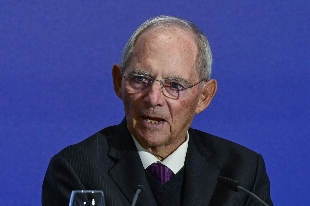 &lt;p&gt;CDU politician Wolfgang Schaeuble addresses during a ceremony in Berlin on September 26, 2022, during which Poland‘s former president will be awarded with a gold medal for his services to the reconciliation and understanding between peoples. - The medal for Lech Walesa is awarded by the ‘Senioren-Union‘ (Seniors‘ Union) of Germany‘s Christian Democratic Party (CDU). Walesa, winner of the Nobel Peace Prize in 1983, was president of the Solidarnosc trade union from 1980 until 1990 and Poland‘s president from 1990 until 1995. (Photo by John MACDOUGALL/AFP)&lt;/p&gt;