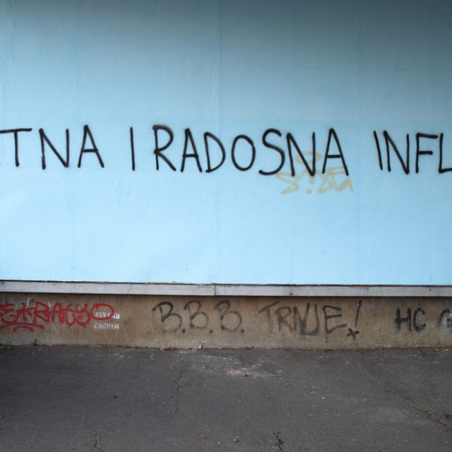&lt;p&gt;Grafit Sretna i radosna inflacija u Savskoj ulici u Zagrebu&lt;/p&gt;