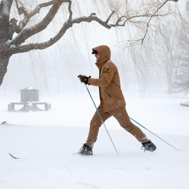 &lt;p&gt;BOSTON, MA - JANUARY 29: A man cross country skis through the Boston Common during near white-out conditions as Winter Storm Kenan bears down on January 29, 2022 in Boston, Massachusetts. A powerful nor‘easter brought blinding blizzard conditions with high winds causing widespread power outages to much of the Mid-Atlantic and New England coast. The storm is predicted to drop over 2 feet of snow in some areas. Scott Eisen/Getty Images/AFP&lt;br&gt;
== FOR NEWSPAPERS, INTERNET, TELCOS &amp; TELEVISION USE ONLY ==&lt;/p&gt;