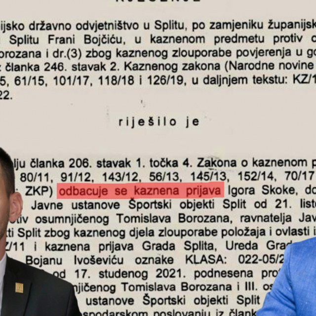 &lt;p&gt;Županijsko državno odvjetništvo odbacilo je sve kaznene prijave koje su podnijeli Bojan Ivošević i Igor Skoko&lt;/p&gt;