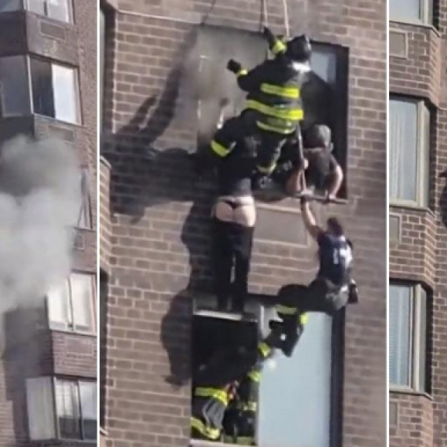 &lt;p&gt;Dramatično spašavanje u New Yorku, vatrogasci su kao Spidermani izvlačili stanare iz požara&lt;/p&gt;