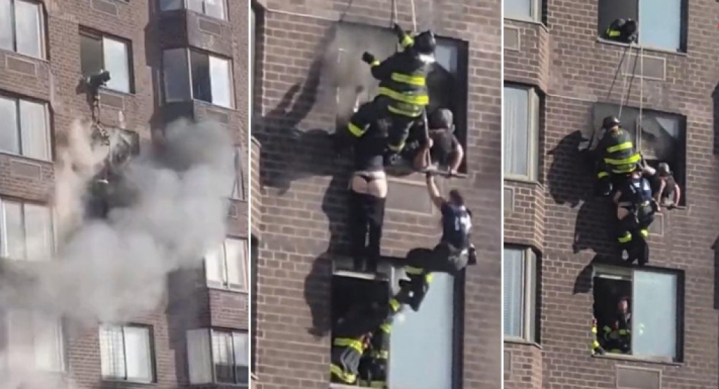 &lt;p&gt;Dramatično spašavanje u New Yorku, vatrogasci su kao Spidermani izvlačili stanare iz požara&lt;/p&gt;