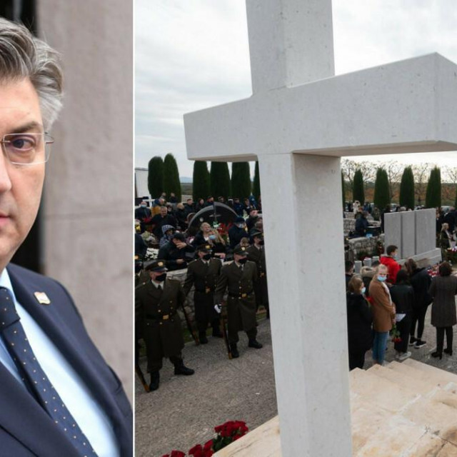 &lt;p&gt;Andrej Plenković i spomen pomen obilježje na groblju Svetog Luke&lt;/p&gt;