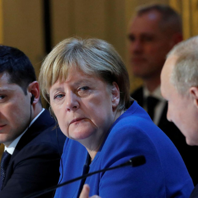 &lt;p&gt;Merkel u društvu Zelenskog i Putina u prosincu 2019. godine&lt;/p&gt;
