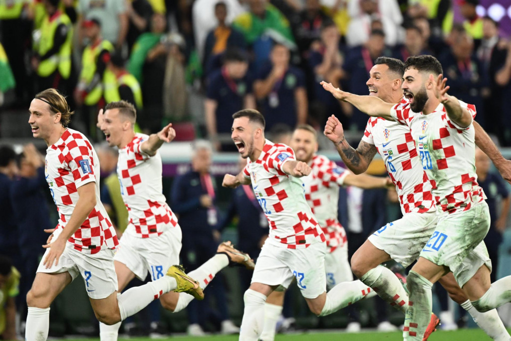 &lt;p&gt;Hrvatski igrači slave pobjedu nad Brazilom&lt;/p&gt;