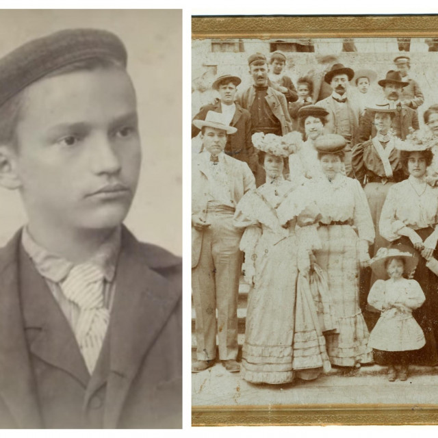&lt;p&gt;Mladi Ivan Metrović (lijevo) i građansko društvu u Drnišu snimljeno 1905. godine&lt;/p&gt;