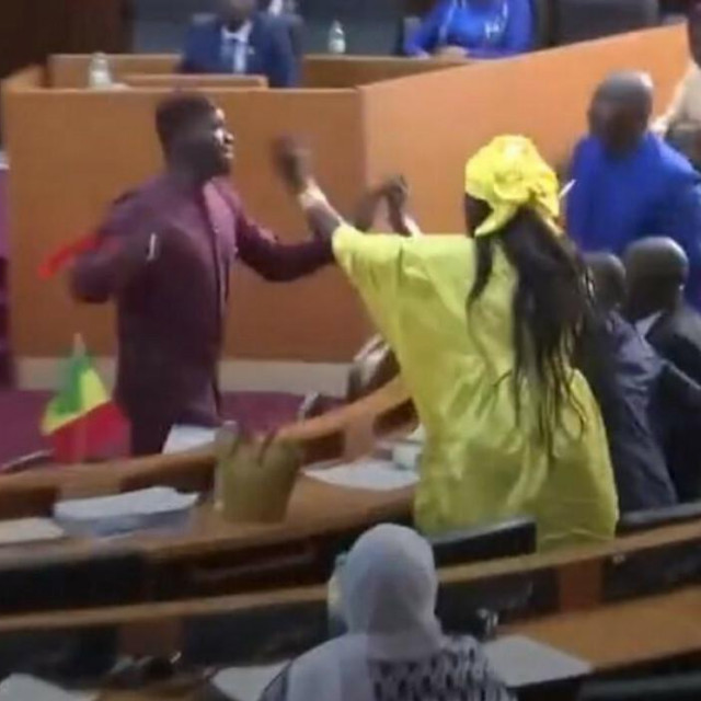 &lt;p&gt;Tučnjava u senegalskom parlamentu&lt;/p&gt;