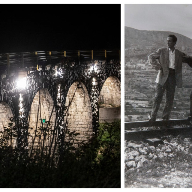 &lt;p&gt;Vetmin most preko kojeg je nekada prometovala sinjska Rera (lijevo) i fotografija iz 1959. na kojoj su strojovođe (i ložač) Branko Bralić, te Milutin Jukić na uskotračnoj pruzi ispod Klisa&lt;/p&gt;