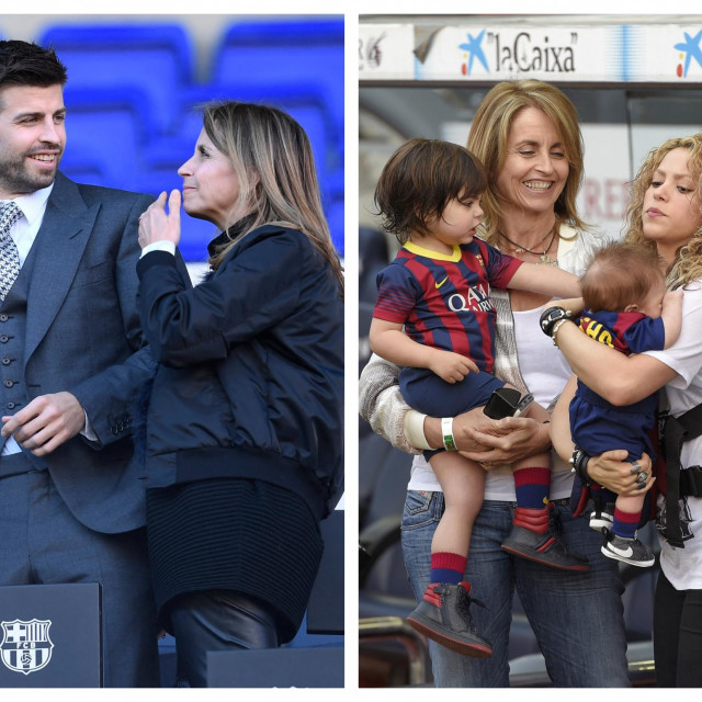 &lt;p&gt;Gerard Pique s majkom Montserrat Seara (lijevo) i svekrva i Shakira sa sinovima u vrijeme obiteljske idile&lt;/p&gt;