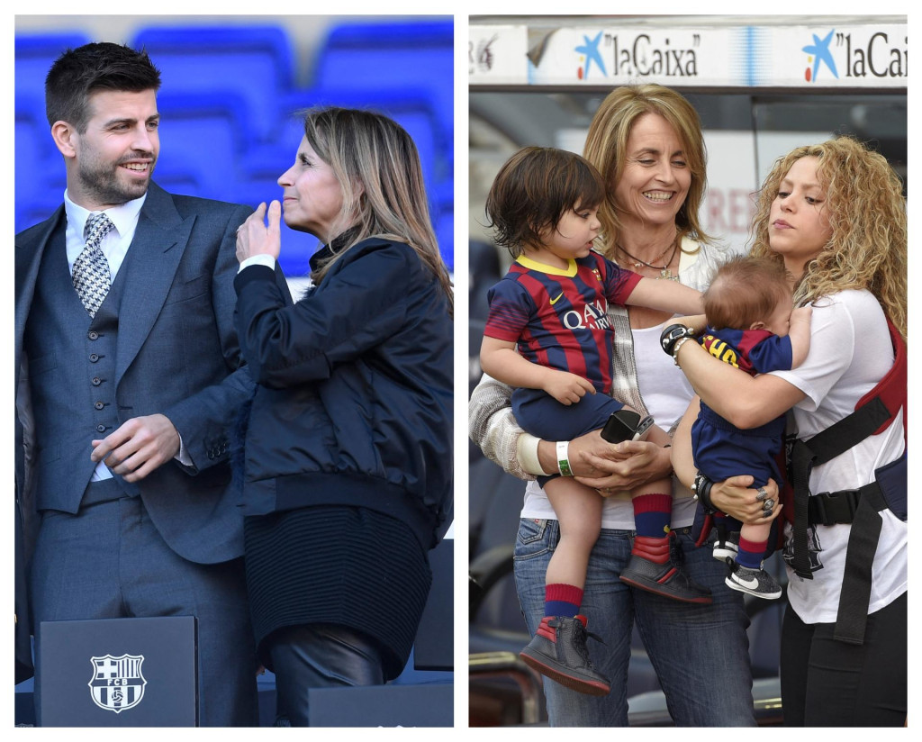 &lt;p&gt;Gerard Pique s majkom Montserrat Seara (lijevo) i svekrva i Shakira sa sinovima u vrijeme obiteljske idile&lt;/p&gt;