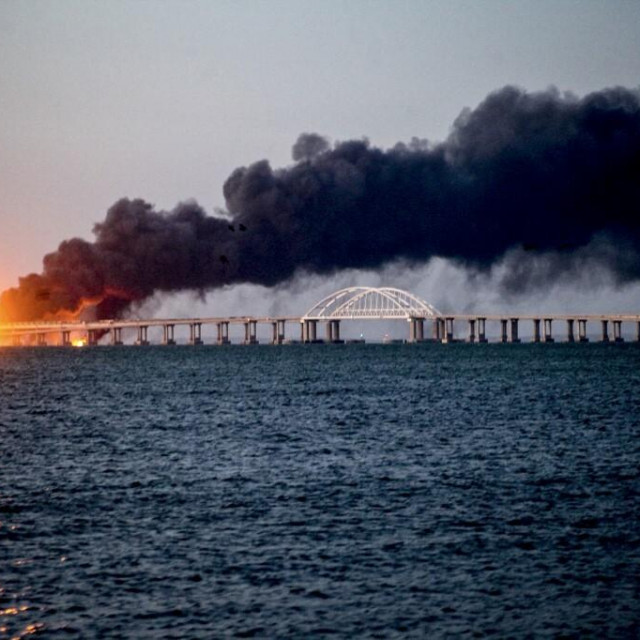 &lt;p&gt;Prošlogodišnja eksplozija ne Krimskom mostu&lt;/p&gt;