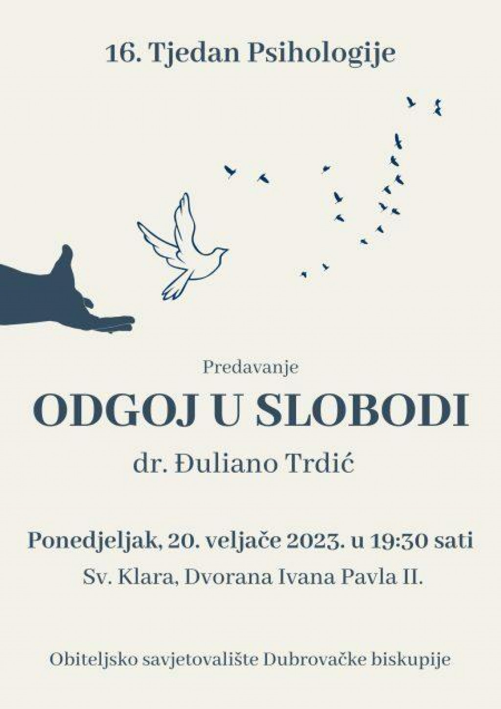 &lt;p&gt;Predavanje ”Odgoj u slobodi” don Đulijana Trdića u sklopu 16. Tjedna psihologije u Hrvatskoj&lt;/p&gt;