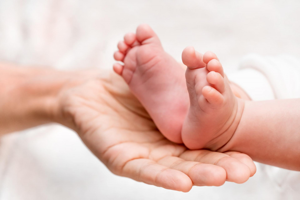 &lt;p&gt;Baby feet in parent hands. Maternity, Happy Family concept.&lt;/p&gt;