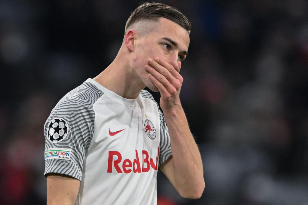 &lt;p&gt;Salzburg‘s Croatian midfielder Luka Sucic reacts after the UEFA Champions League last-16, second-leg football match FC Bayern Munich vs RB Salzburg in Munich, southern Germany on March 8, 2022. (Photo by CHRISTOF STACHE/AFP)&lt;/p&gt;