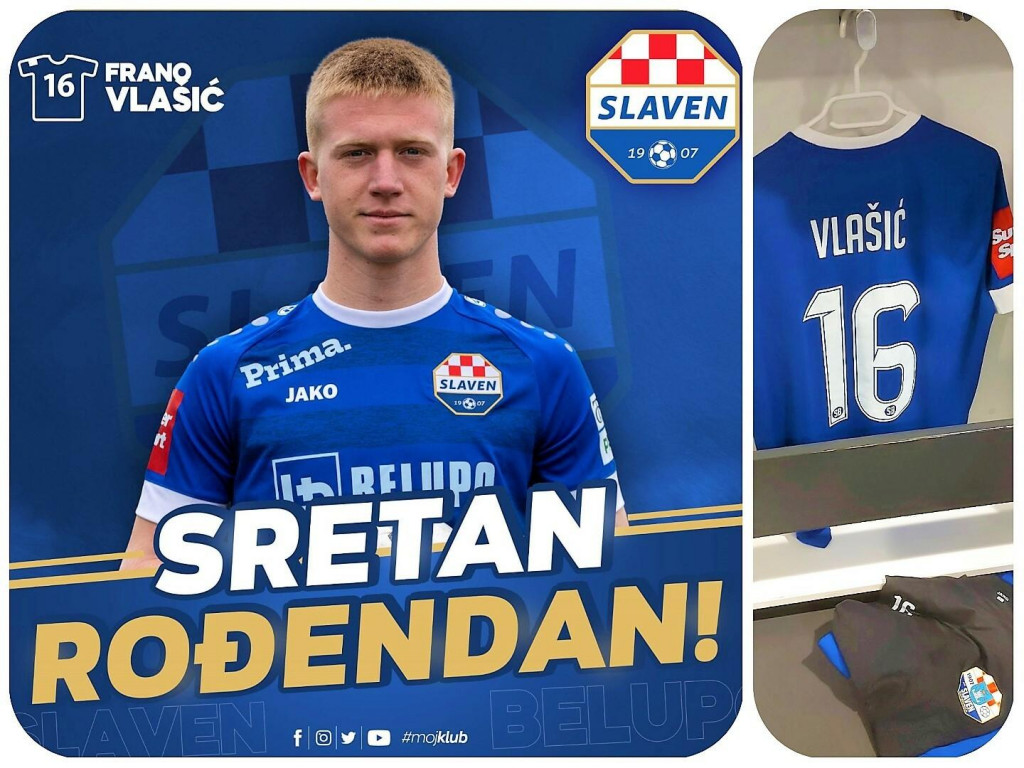 &lt;p&gt;Nogometni klub Slaven Belupo uputio je čestitku Franu Vlašiću za njegov 17. rođendan&lt;/p&gt;