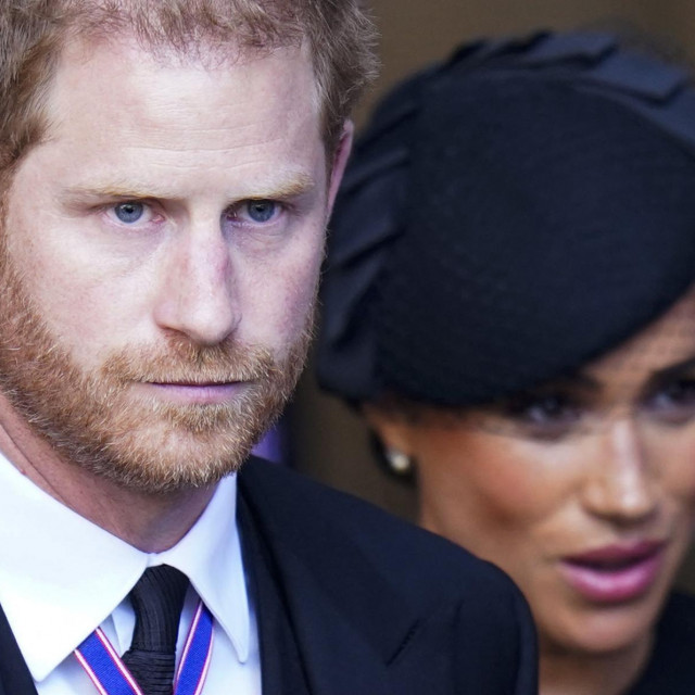 &lt;p&gt;Britain‘s Prince Harry, Duke of Sussex and Meghan, Duchess of Sussex leave after a service for the reception of Queen Elizabeth II‘s coffin at Westminster Hall, in the Palace of Westminster in London on September 14, 2022, where the coffin will Lie in State. - Queen Elizabeth II will lie in state in Westminster Hall inside the Palace of Westminster, from Wednesday until a few hours before her funeral on Monday, with huge queues expected to file past her coffin to pay their respects. (Photo by Danny Lawson/POOL/AFP)&lt;/p&gt;