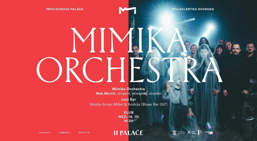 &lt;p&gt;U nedjelju, 12. 3. nastupa Mimika Orchestra, alternativni progresivni orkestar s jazz, folklornim i elektroničkim utjecajima&lt;/p&gt;
