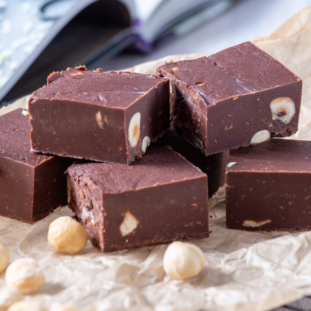&lt;p&gt;Delicious fudge with homemade chocolate and nuts&lt;/p&gt;
