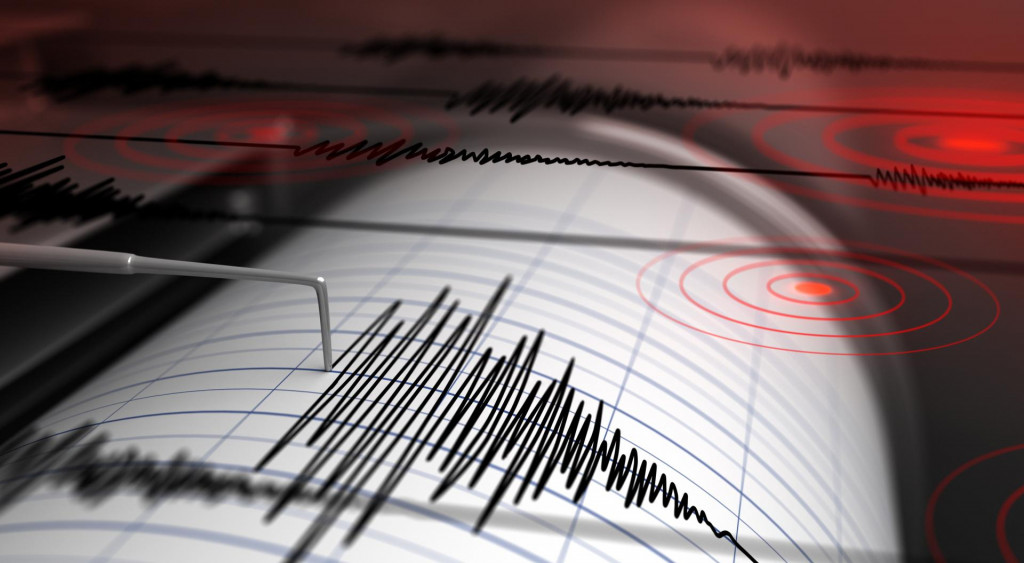&lt;p&gt;Seismograph with paper in action and earthquake - 3D Rendering&lt;/p&gt;