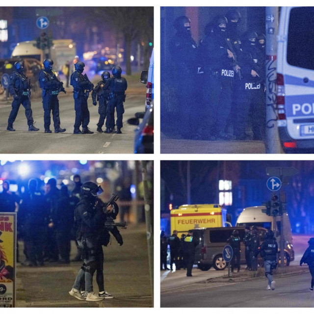 &lt;p&gt;Jake policijske snage na ulicama Hamburga nakon pucnjave&lt;/p&gt;