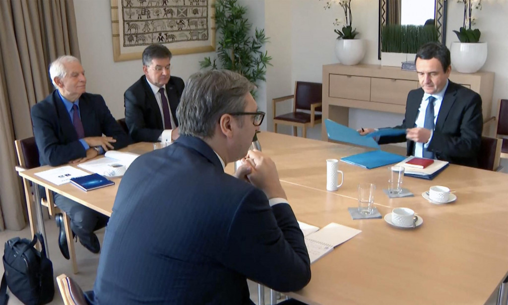 &lt;p&gt;Prethodni susret Vučića i Kurtija u Bruxellesu&lt;/p&gt;